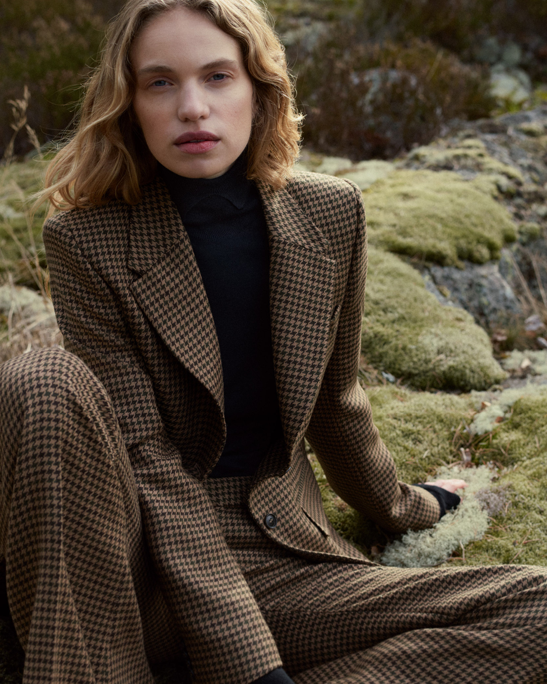 woman in Swedish Wool suit